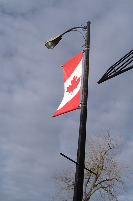 Canadian flag banner