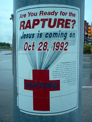 Are you ready for the Rapture? Jesus is coming on Oct 28, 1992(!)