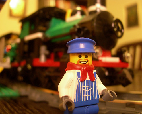 LEGO engineer and engine