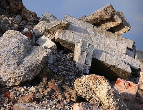 Building rubble, Preston, 2006