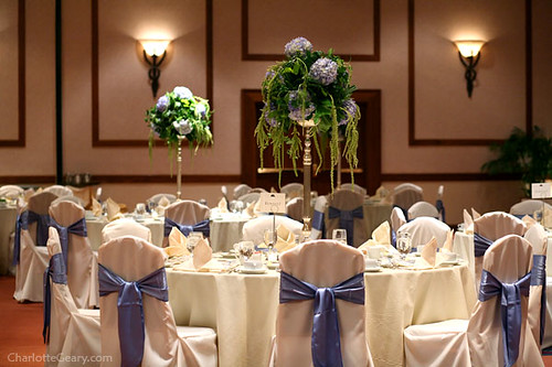 Cheyenne Mountain Resort ballroom decorated for a wedding