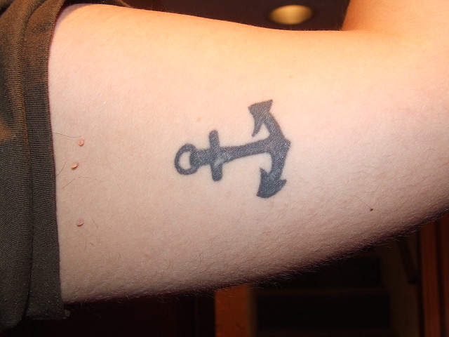 Left inside arm tattoo
