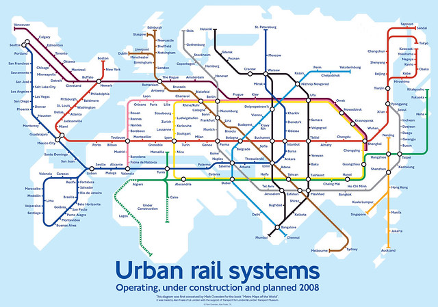 World Metro Map by Mark Ovenden