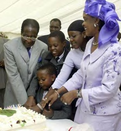President Robert Mugabe of Zimbabwe With His Family by panafnewswire