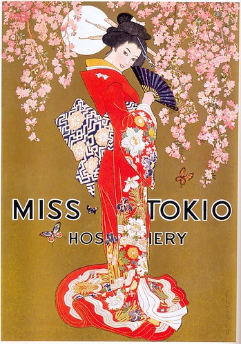 Miss Tokio Hosiery ad, 1927 by Gatochy