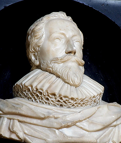 Orlando Gibbons (1583-1625), composer - marble bust