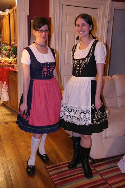 German beer maids (I love their dirndls!)