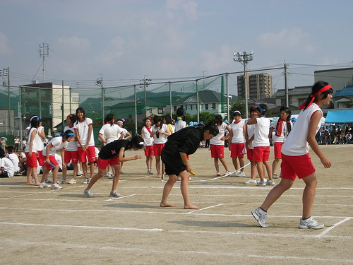 Girls' relay races