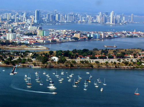 panama city from the sky