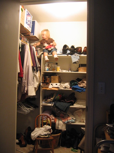 Ignore the messy closet,