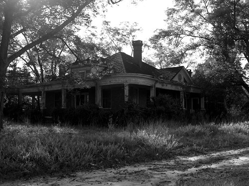 Abandoned house I (b&w) by existential hero