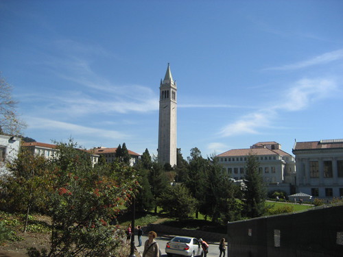 Sather Tower and the Berkeley campus