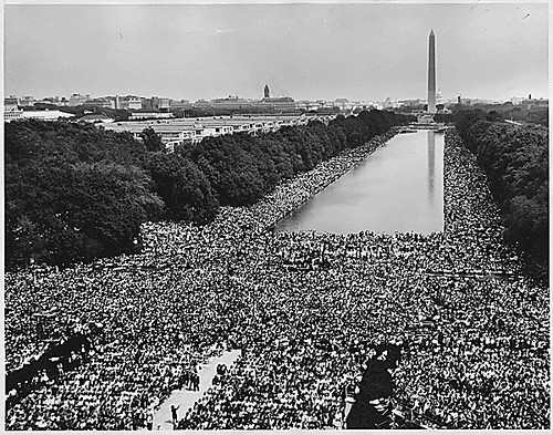 Public Domain: View of Crowd at 1963 March on Washington by USIA (NARA)