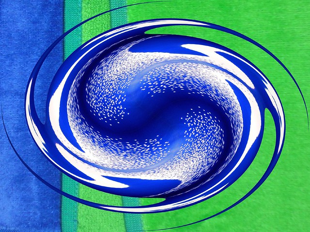 Blue spiral
