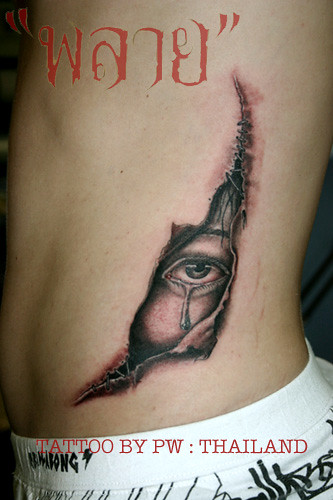 My tattoo work eye on rib 2006