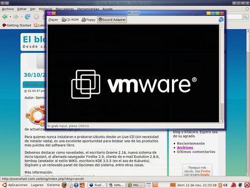 Vmware en Ubuntu Edgy