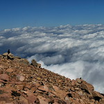 Vue du sommet de Pikes Peak