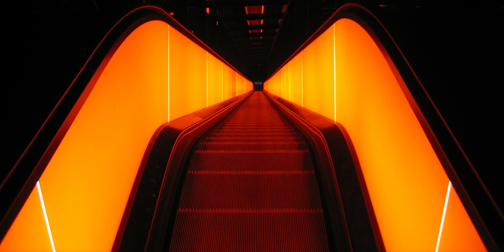 Escalator to hell or stairway from heaven.