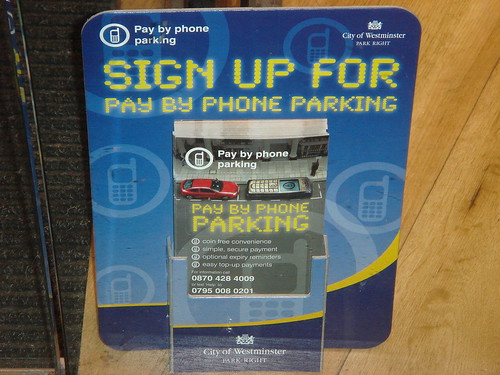Parking by cellphone