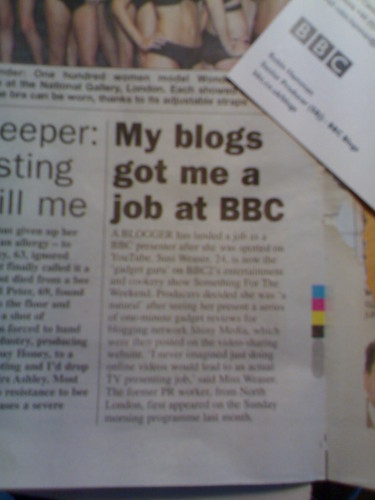 My blogs got me a job at BBC