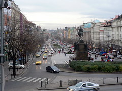 Wenceslas Square - Looking From the National Museum