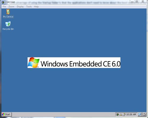 Windows CE 6.0 desktop