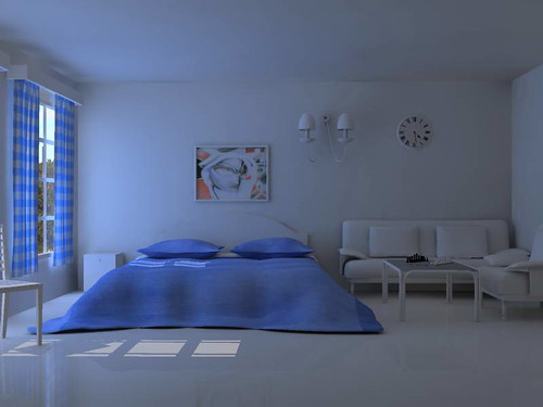 bedroom cool blue by Mahir_jimax