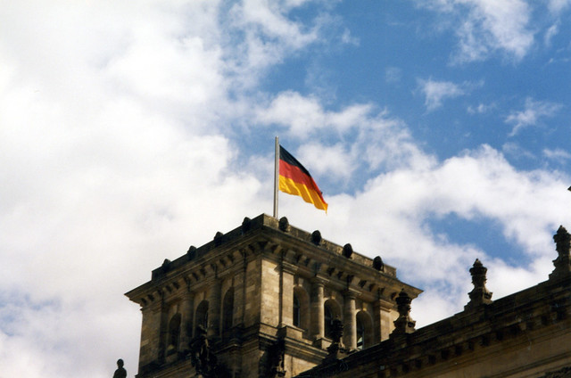 German Flag on the Reichstag