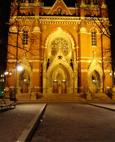 Johanneksen kirkko yöllä joulukuussa by Anna Amnell