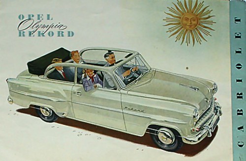 Opel Olympia Rekord Cabriolet brochure