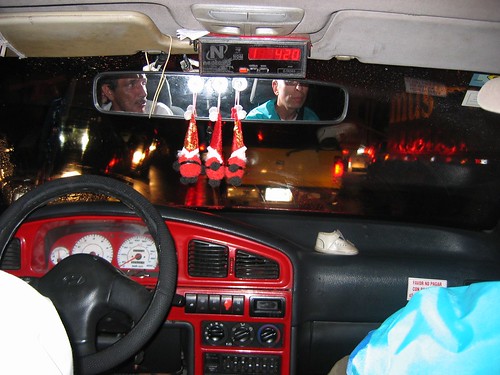 Backseat in San Jose, CR Taxi