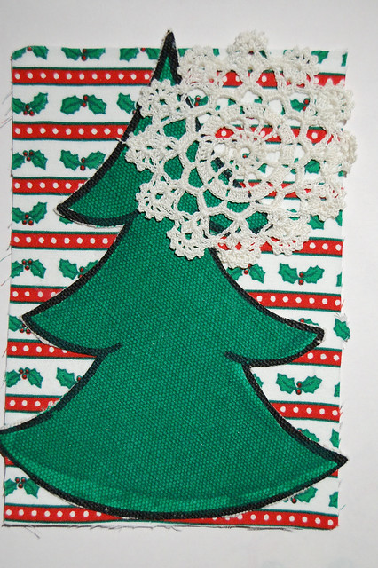 Kitschy Fabric Christmas Cards