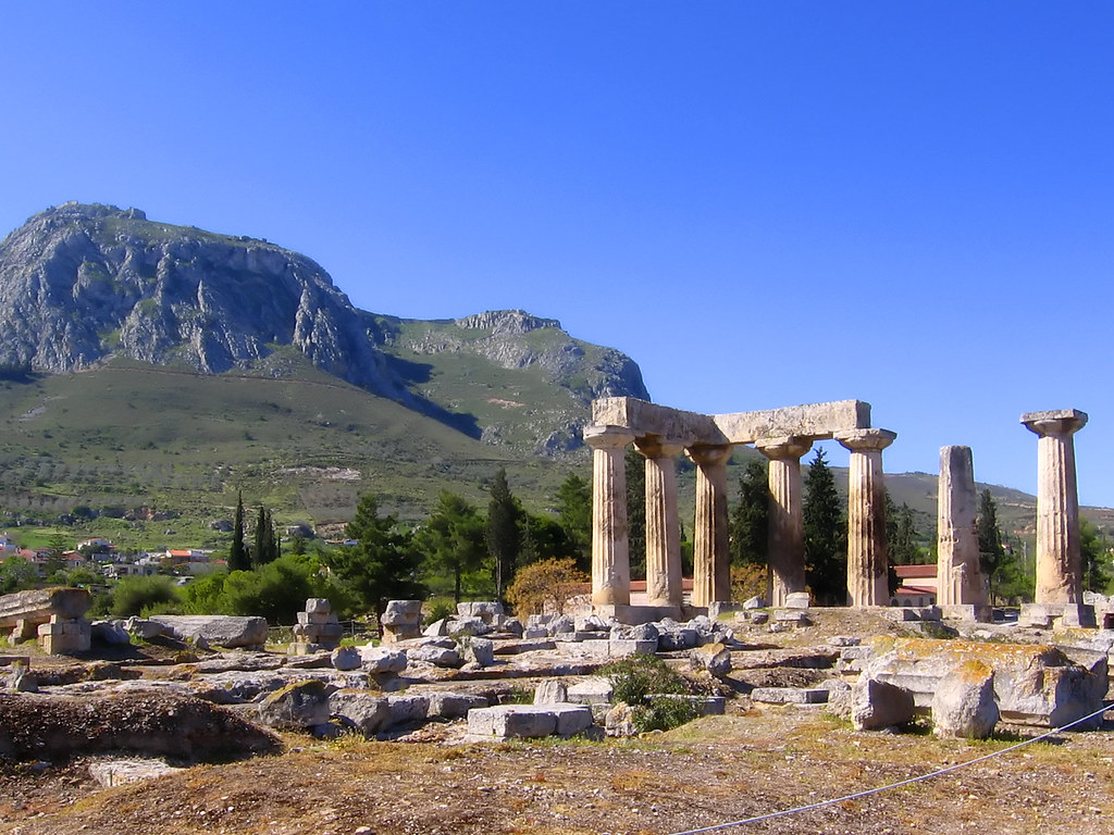 Temple of Apollo (Ancient Corinth) and Acrocorinth Fortress
