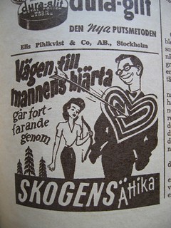 Skogens ättika vintage Swedish ad