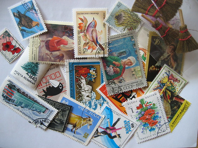 Pile of stamps