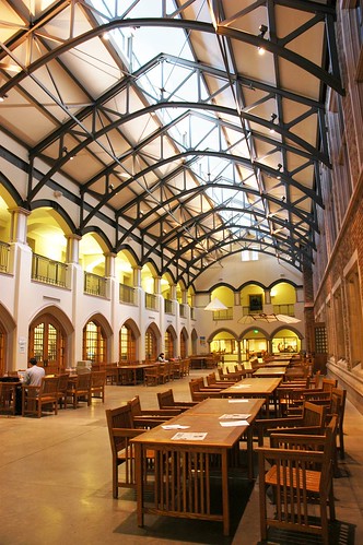 Mary Gates Hall, commons, Study hall at the University of Washington, iSchool, Seattle, Washington, USA by Wonderlane