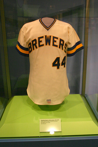 Hank Aaron Milwaukee Brewers Baseball Jersey