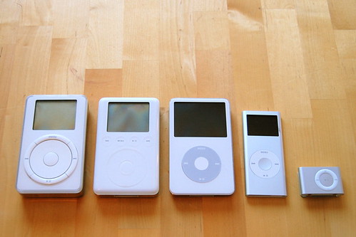 Five iPods