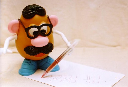 Mr potato writes a letter