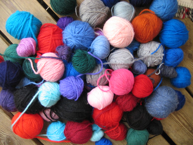 Small balls of yarn