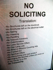 Groups | No Soliciting Sign | Flickr - Photo Sharing!