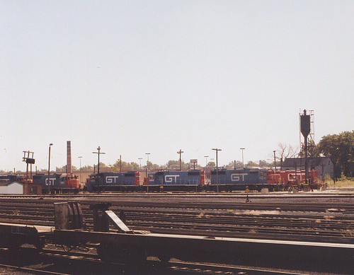 The Grand Trunk Western RR Elsdon Yard engine terminal. Chicago Illinois USA. October 1983. by Eddie from Chicago