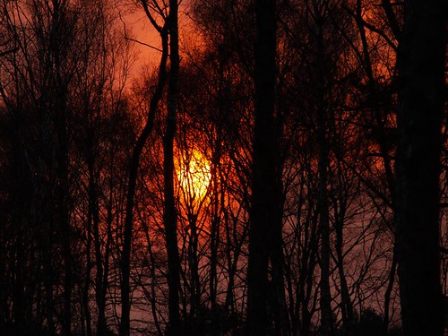 Flamender Sonnenuntergang