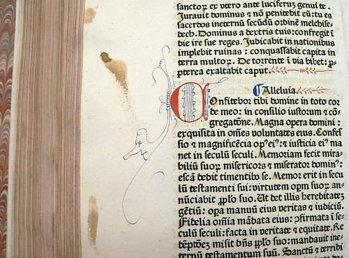Biblia Latina 1477, decorated letter