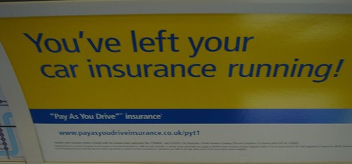 Ad for Pay-as-you-drive car insur-ance