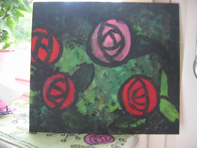 Painting of roses