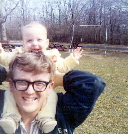 Suzie and dad, 1972