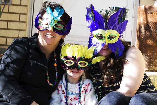 Parents and Kids Mardi Gras 2014 Masks Ideas, Pictures, Images, Photos