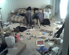 photo of a messy room