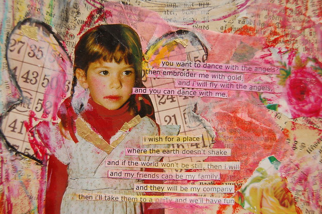 Dance with the angels iHanna - art journal detail Copyright Hanna Andersson